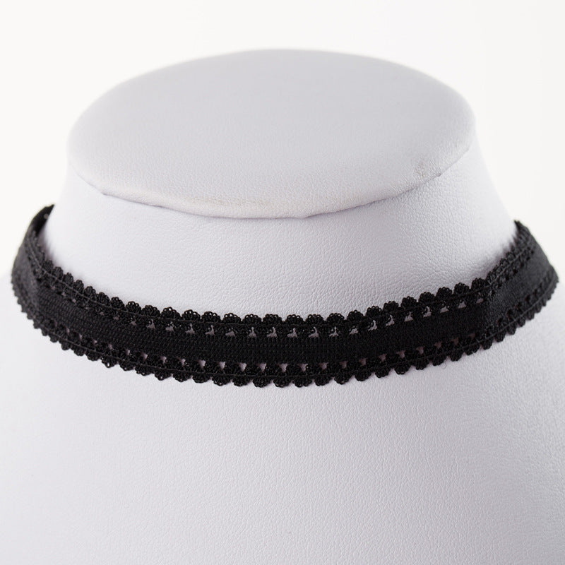 Wholesale  velvet lace neckband collar women's short clavicle chain necklaces