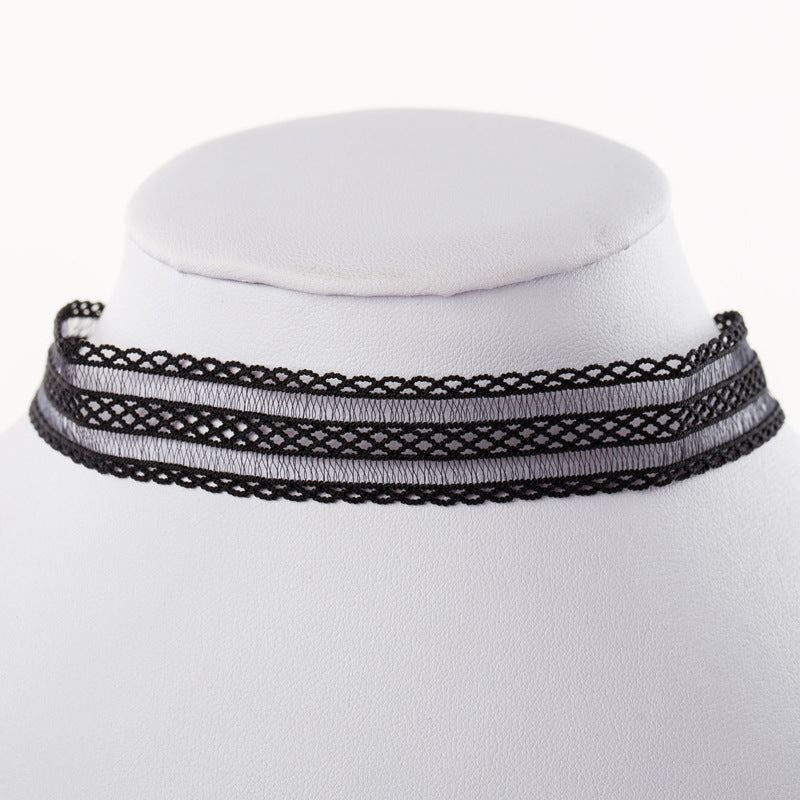 Wholesale  velvet lace neckband collar women's short clavicle chain necklaces