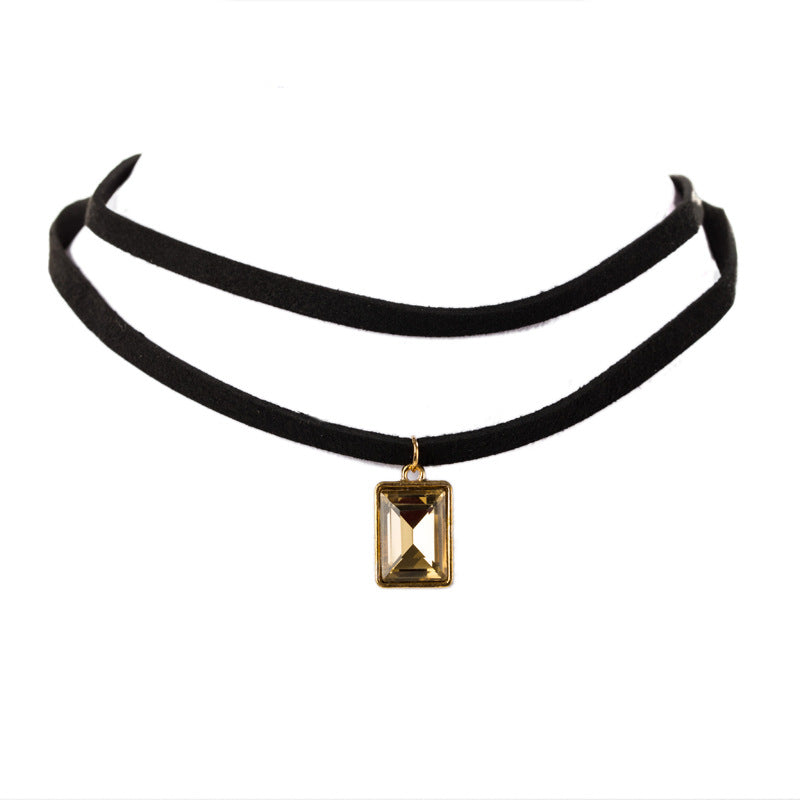Wholesale vintage velvet lace neckband short clavicle chain necklaces