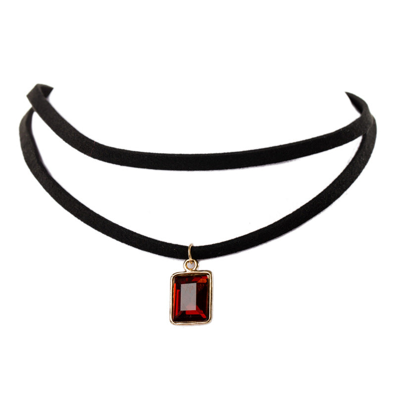 Wholesale vintage velvet lace neckband short clavicle chain necklaces