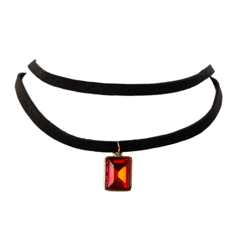 Wholesale vintage velvet lace neckband short clavicle chain necklaces