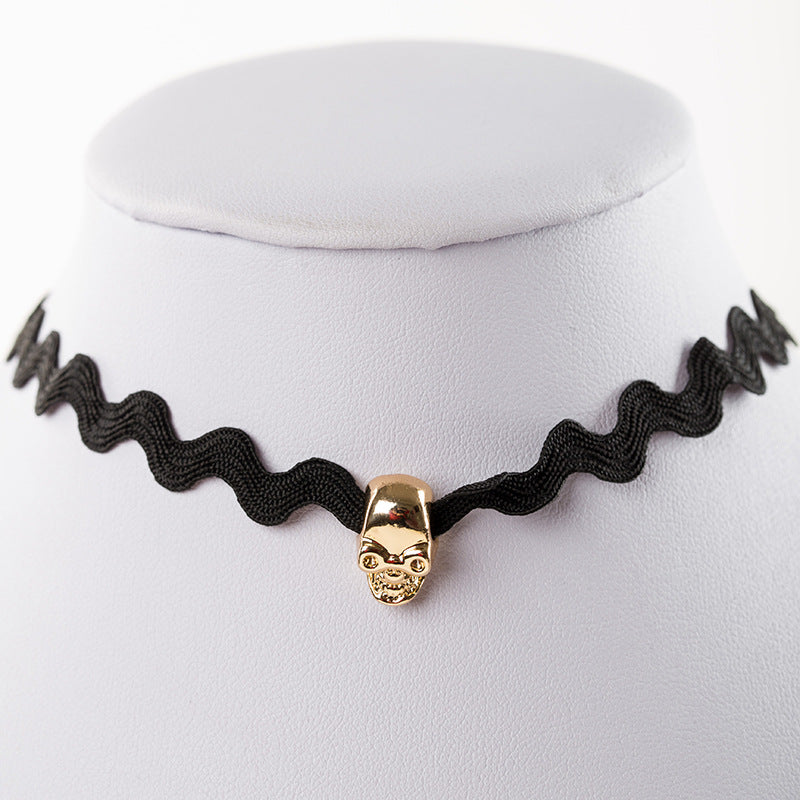 Wholesale vintage velvet lace neckband short clavicle chain necklaces