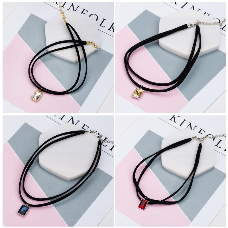 Wholesale vintage velvet lace neckband short clavicle chain necklaces
