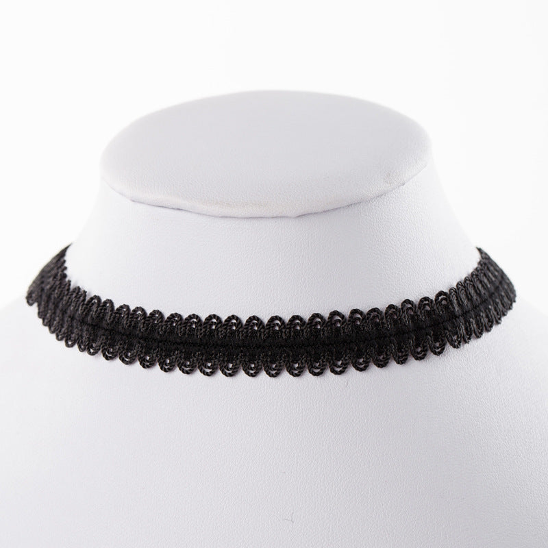 Wholesale  velvet lace neckband collar women's short clavicle chain necklaces