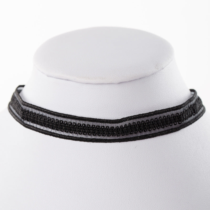 Wholesale  velvet lace neckband collar women's short clavicle chain necklaces