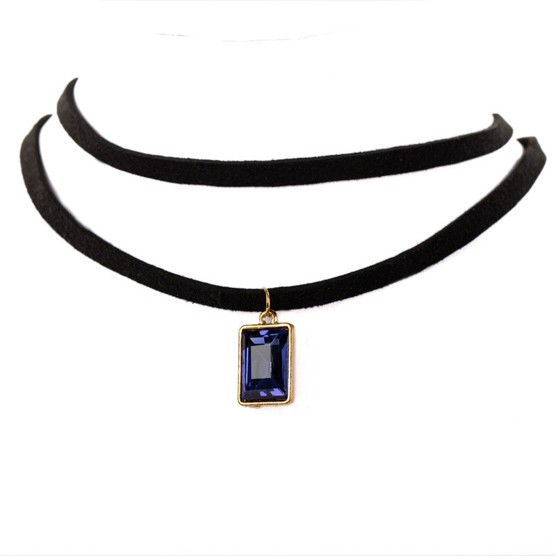 Wholesale vintage velvet lace neckband short clavicle chain necklaces