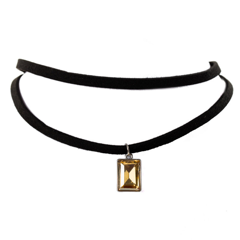 Wholesale vintage velvet lace neckband short clavicle chain necklaces