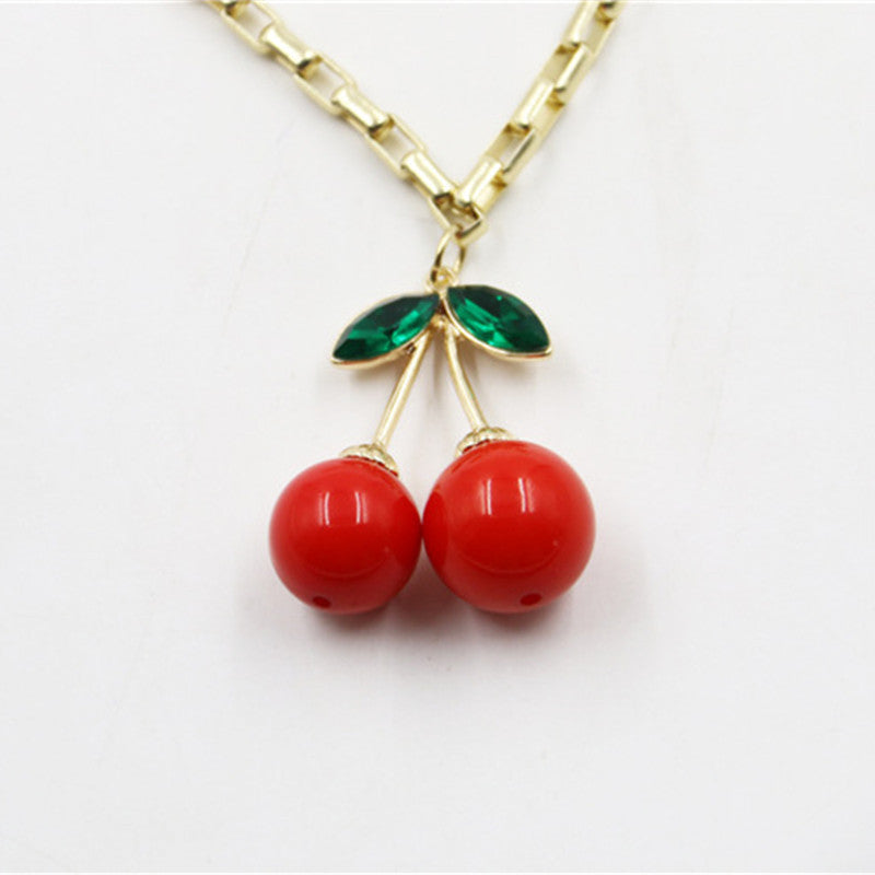 Wholesale cherry necklace clavicle chain