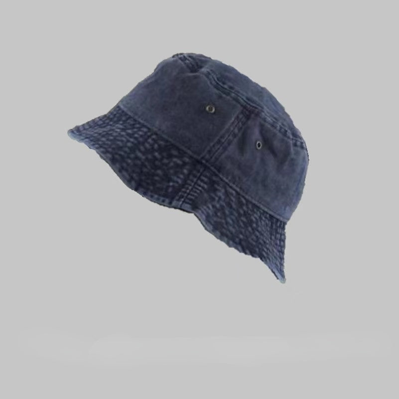 Wholesale Solid Color Washed Denim Bucket Hat