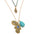 Wholesale Earthy Bohemian Double Layer Rice Bead Turquoise Sweater Chain ACC-NE-zhiyu010