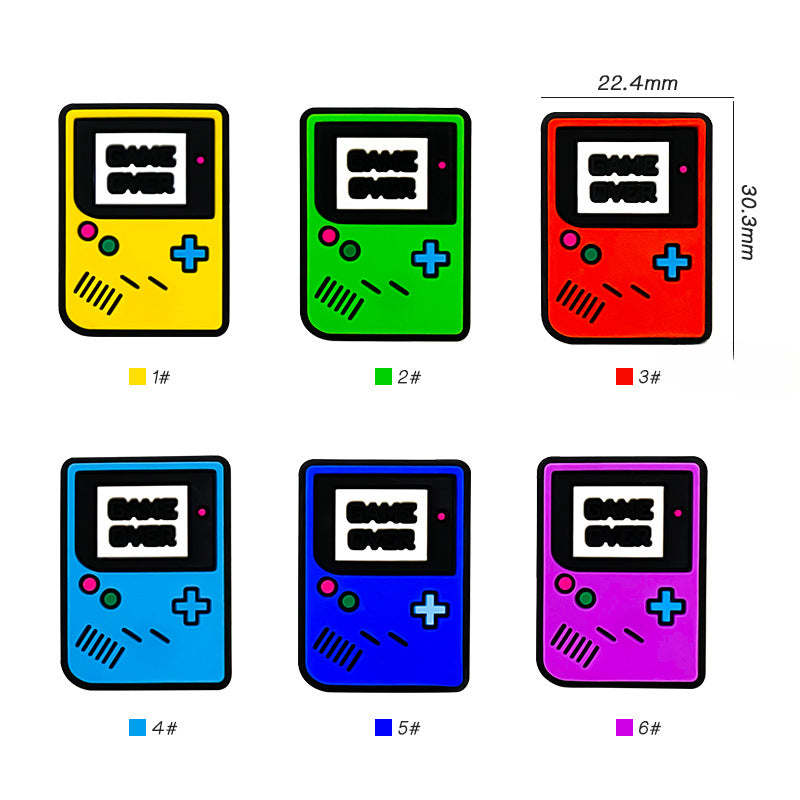 Wholesale 10pcs Cartoon Handle Game Console Silicone Beads Focal Beads DIY Bead Pen Accessories ACC-BDS-WDX213