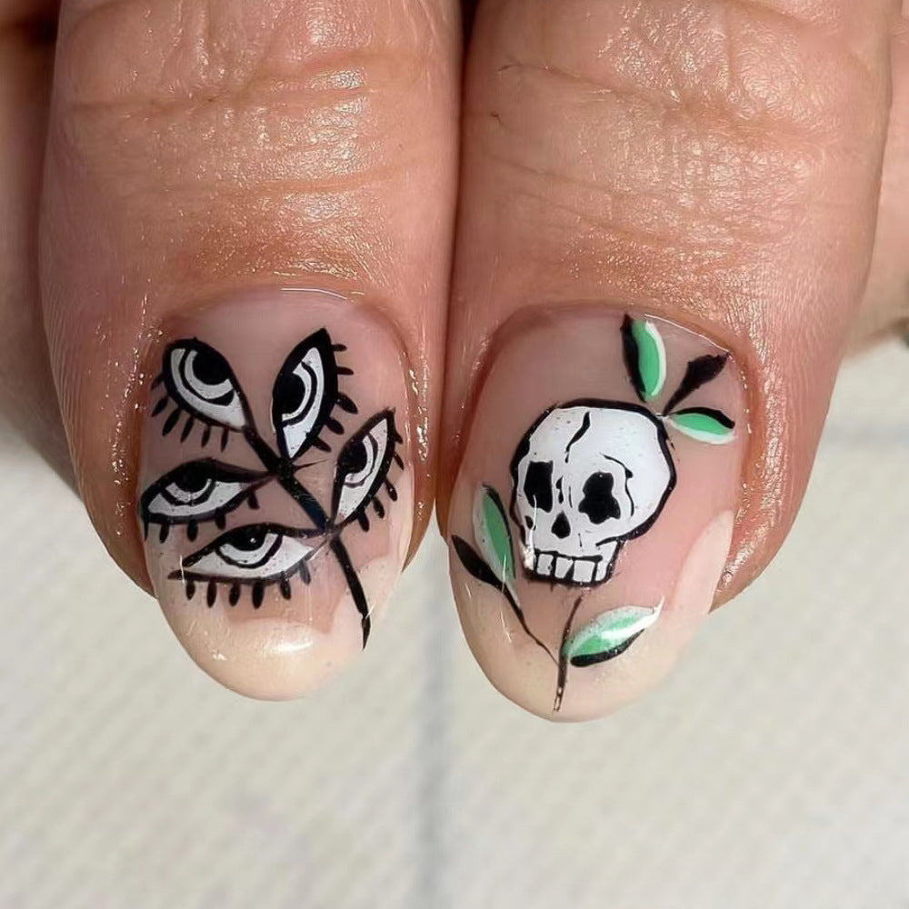 Wholesale 24 Pieces/box Press-on Nails Kits Nail Stickers ACC-NS-XingNai008