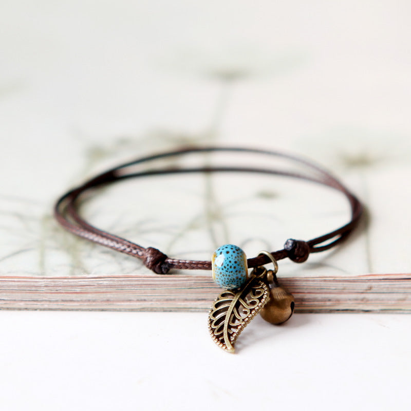 Wholesale Bohemian Retro  Leaf Bracelet Jewelry