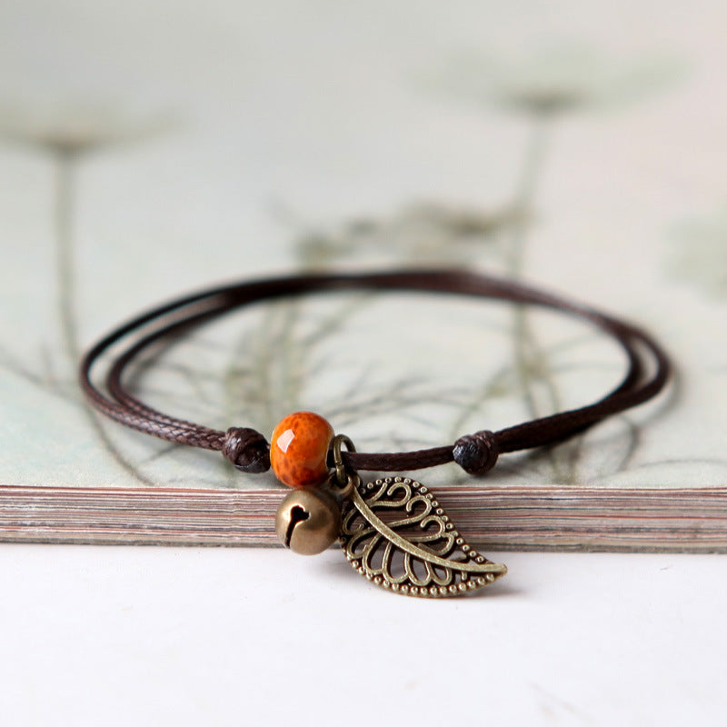 Wholesale Bohemian Retro  Leaf Bracelet Jewelry