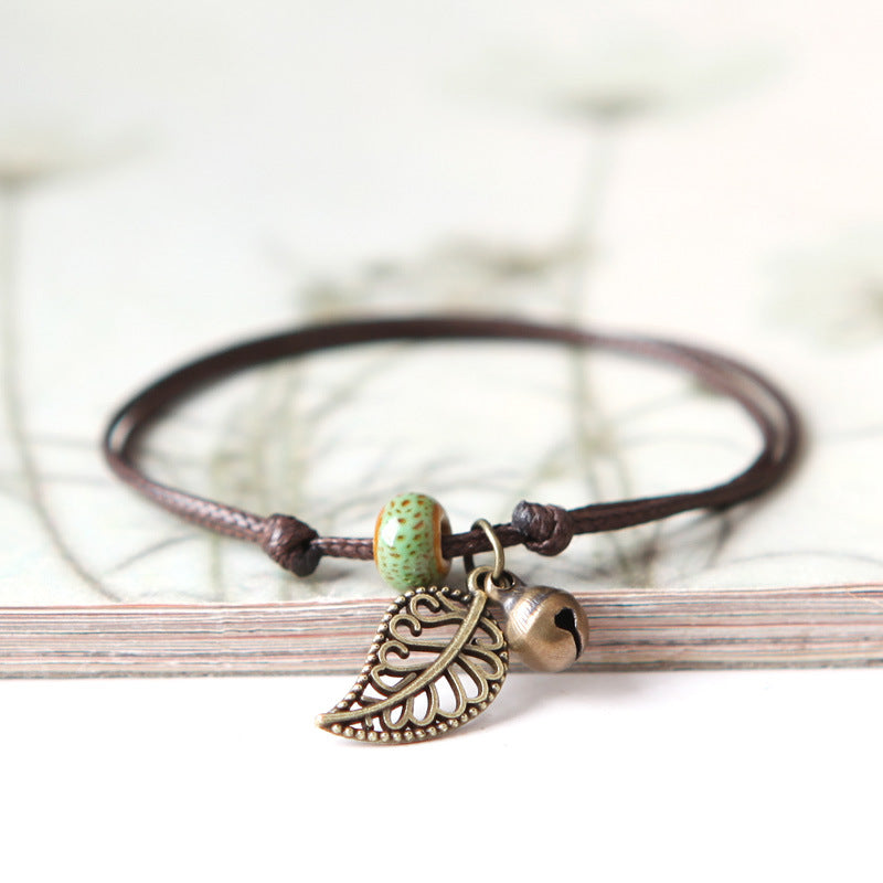 Wholesale Bohemian Retro  Leaf Bracelet Jewelry