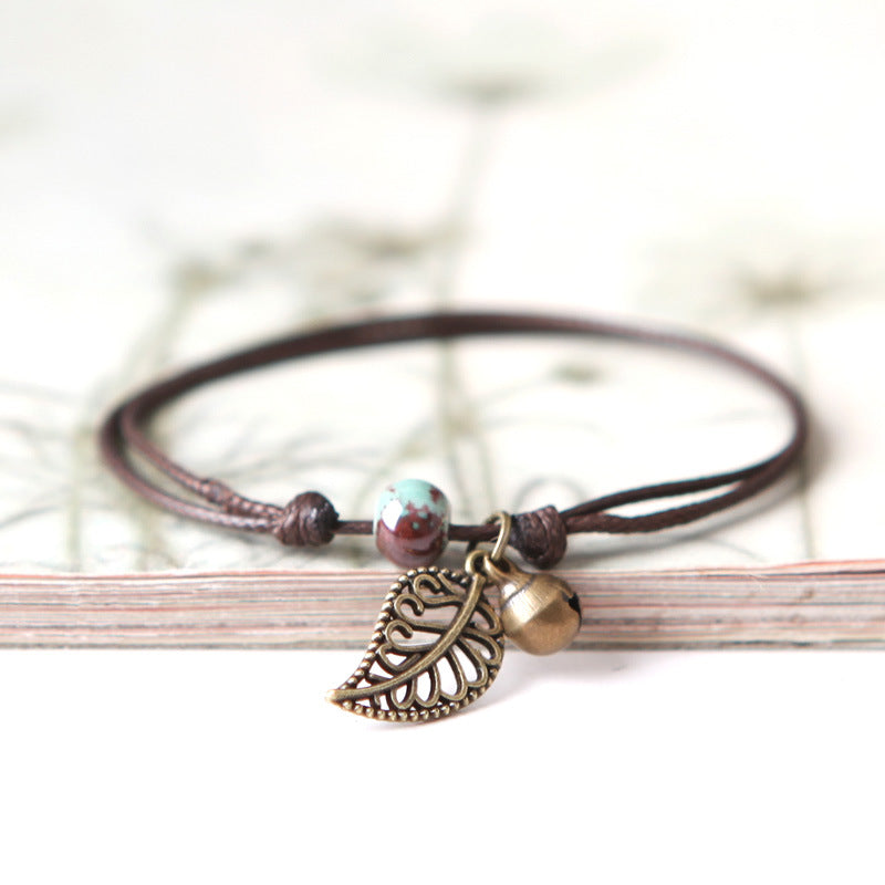 Wholesale Bohemian Retro  Leaf Bracelet Jewelry