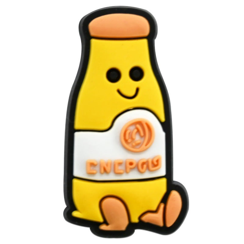 Wholesale Random 100pcs Cute Doll Series PVC Soft Rubber Shoe Buckle Decoration  ACC-SC-RYY082