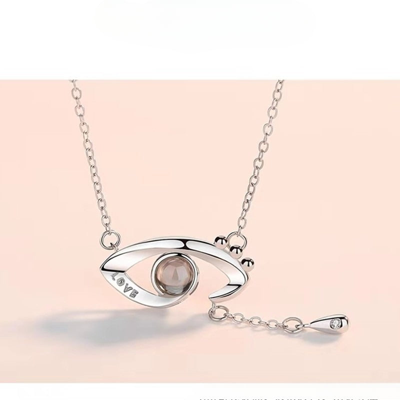Wholesale 100 Languages I Love You Devil Eye Necklace ACC-NE-Shiyu006