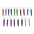 Wholesale 18pcs/set Colorful Aluminum Whistle Keychain ACCHW-KC-KaBiao005