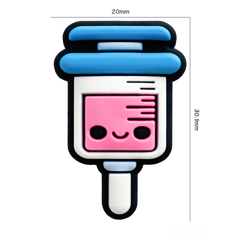 Wholesale of 10PCS Cartoon Syringe Food Grade Silicone Beads ACC-BDS-WDX031