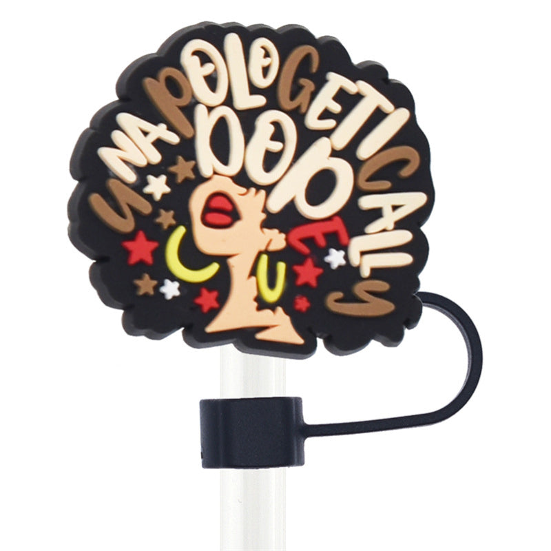 Wholesale Random 100pcs 10mm PVC Soft Straw Tube Cap ACC-SCR-RYY076