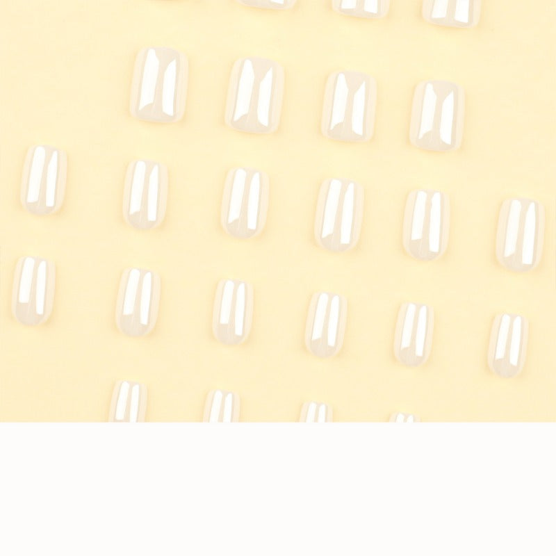 Wholesale 24 Pieces/box Moonlight White Press-on Nails Kits Nail Stickers ACC-NS-LeFan093