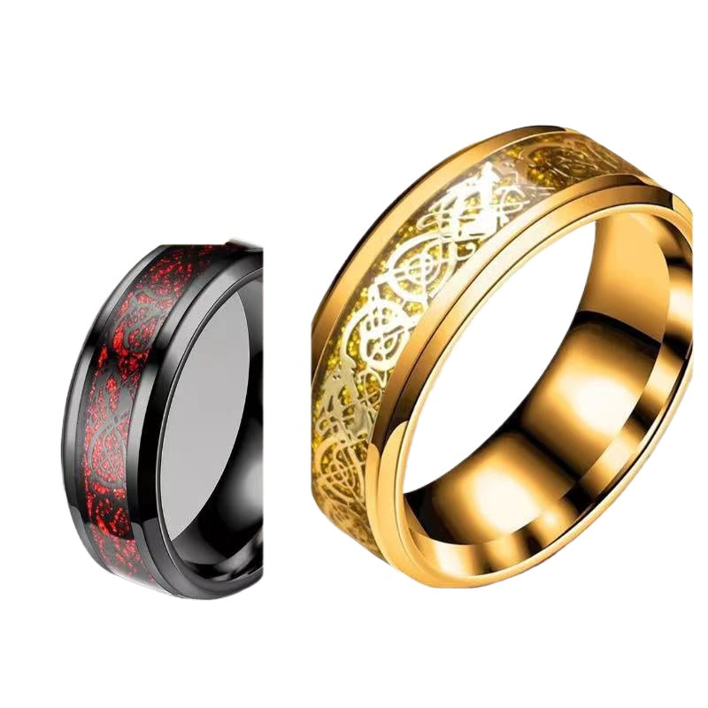 Wholesale Stainless Steel Rings Dragon Pattern Ring ACC-RS-Ruih002