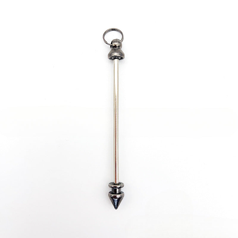 Wholesale 5pcs Beadable Bars Pointed Rivets Removable DIY Beaded Keychain ACC-KC-JiaYing001