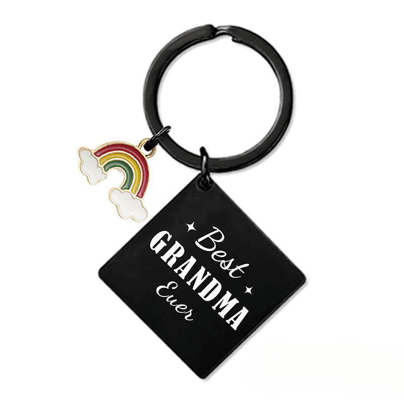 Wholesale Mother's Day Gift Metal Square Keychain ACC-KC-Ganggu007