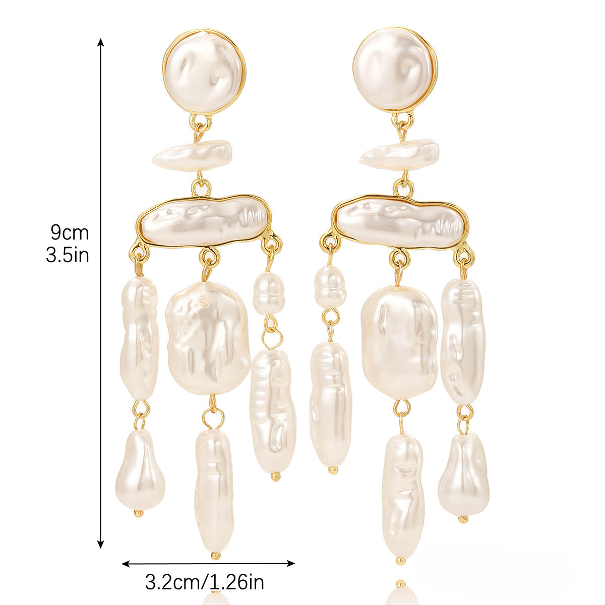 Wholesale Exaggerated Pearl Earrings Statemente Earrings ACC-ES-ManYi005