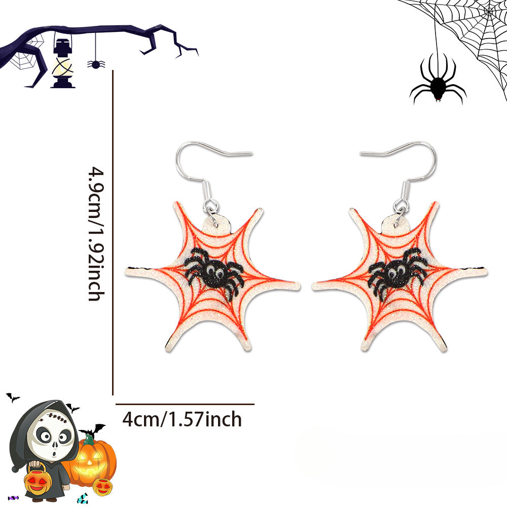 Wholesale Halloween Spider Bat Earrings ACC-ES-ZhouHao001