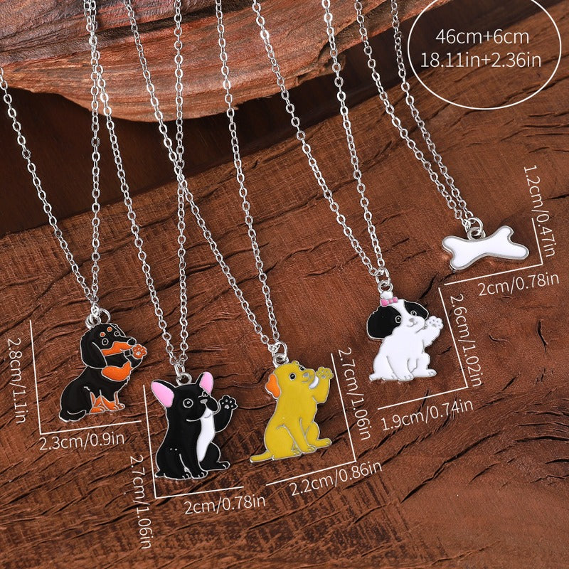 Wholesale Cute Animal Cartoon Oil Drop Necklace ACC-NE-zhiyu008