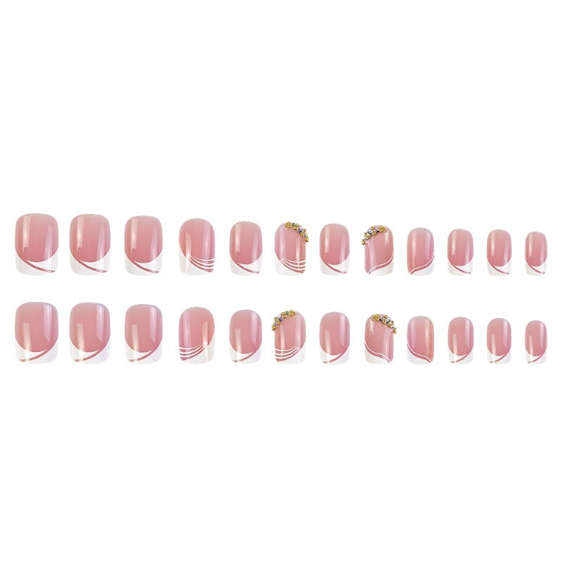 Wholesale 24 Pieces/box Diamond Nails Kits Nail Stickers ACC-NS-QXJ017