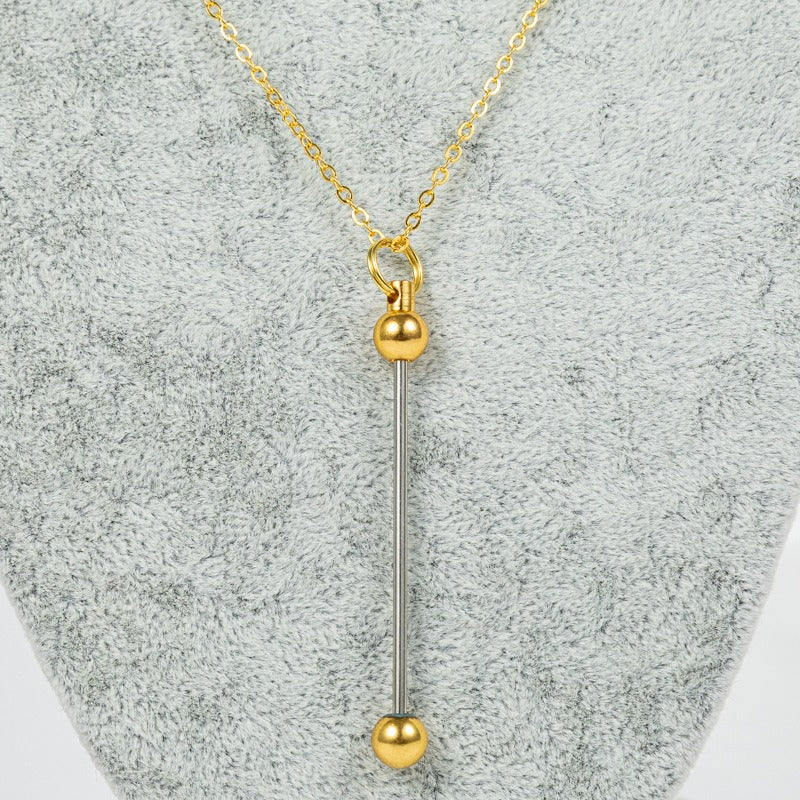 Wholesale Light Luxury Niche DIY Beaded Necklace ACC-NE-HuaH001