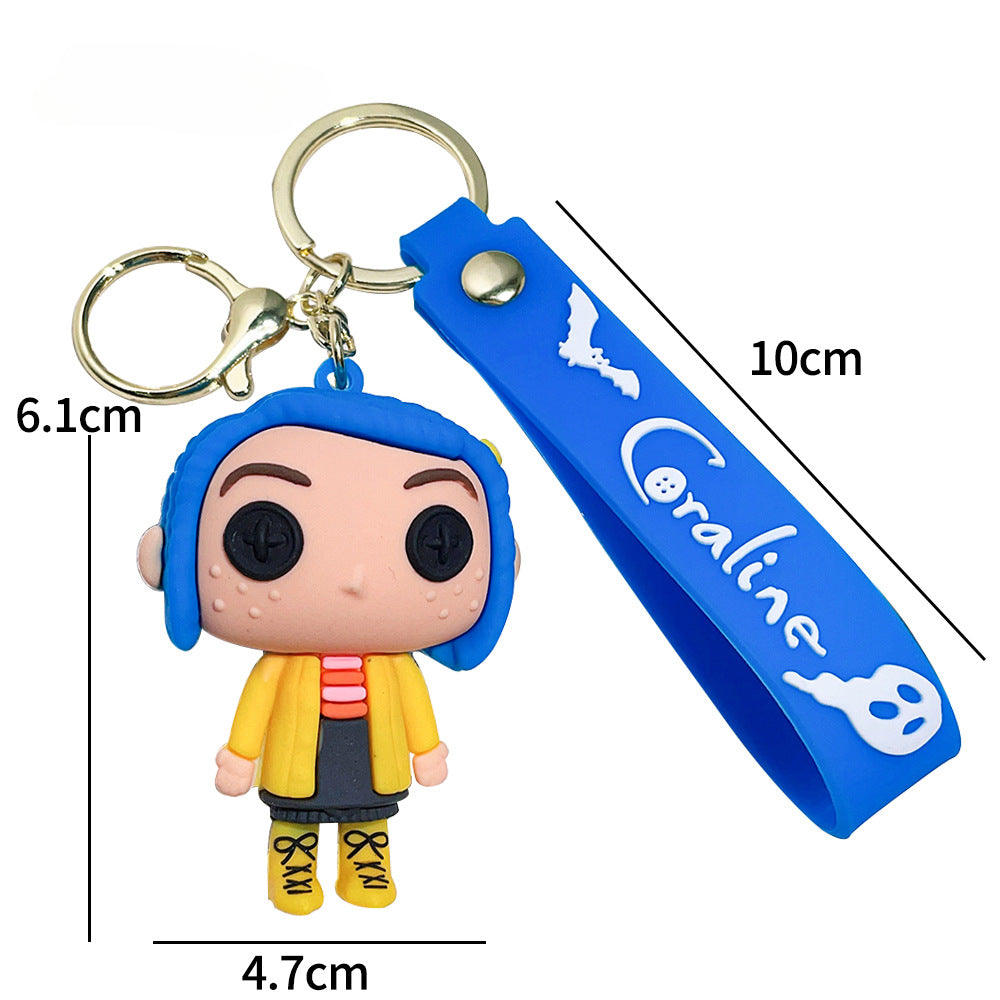 Wholesale Cartoon PVC Soft Glue Cute Keychain ACCVIP-KC-QiWei003