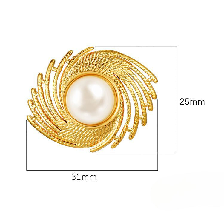Wholesale Light Luxury Pleated Whirlwind Earrings ACC-ES-MuShan041