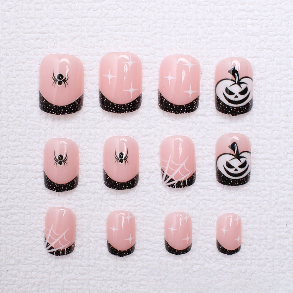 Wholesale 24 Pieces/box Halloween Press-on Nails Kits Nail Stickers ACC-NS-XingNai020