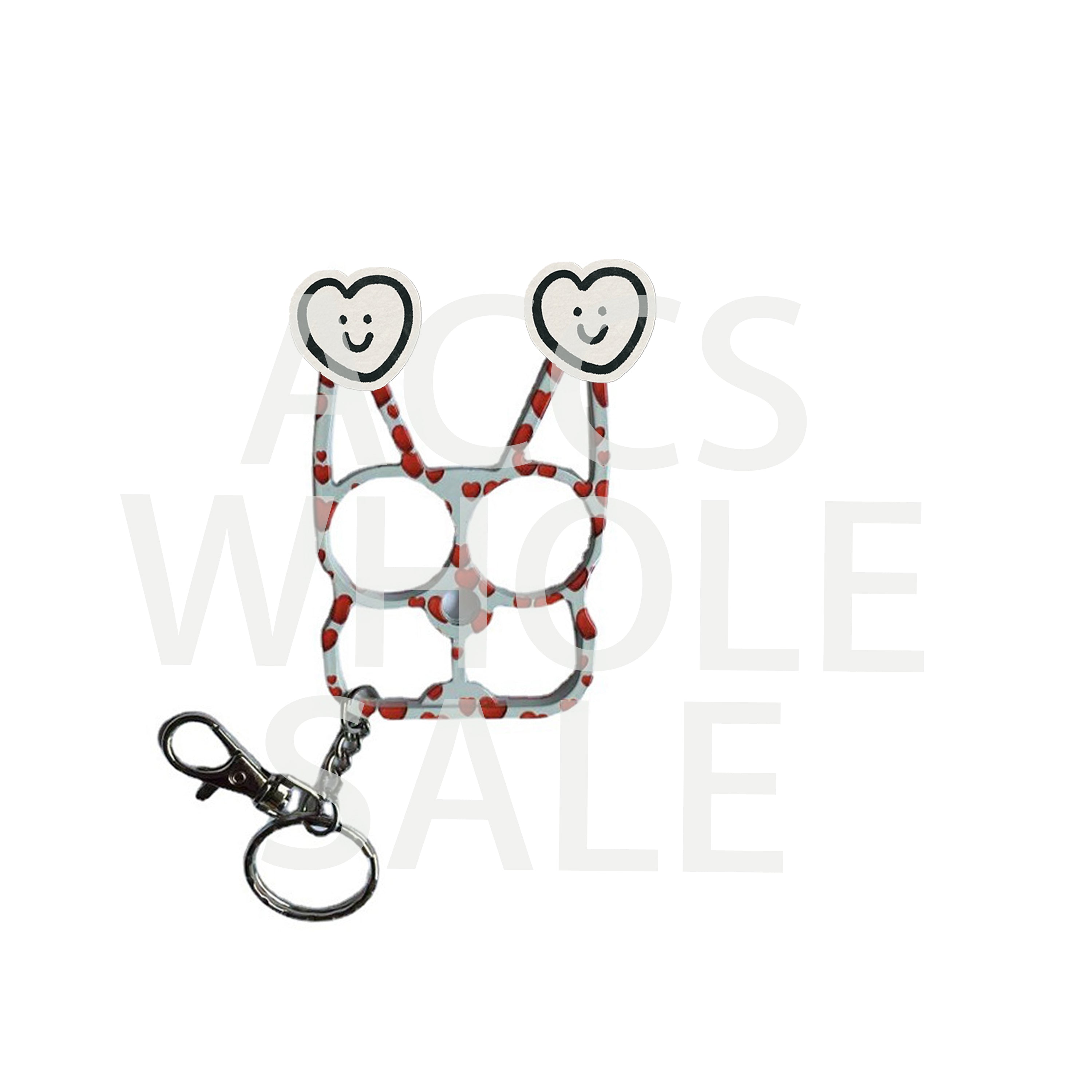 Wholesale Outdoor Gear Colorful Leopard Print Metal Keychains