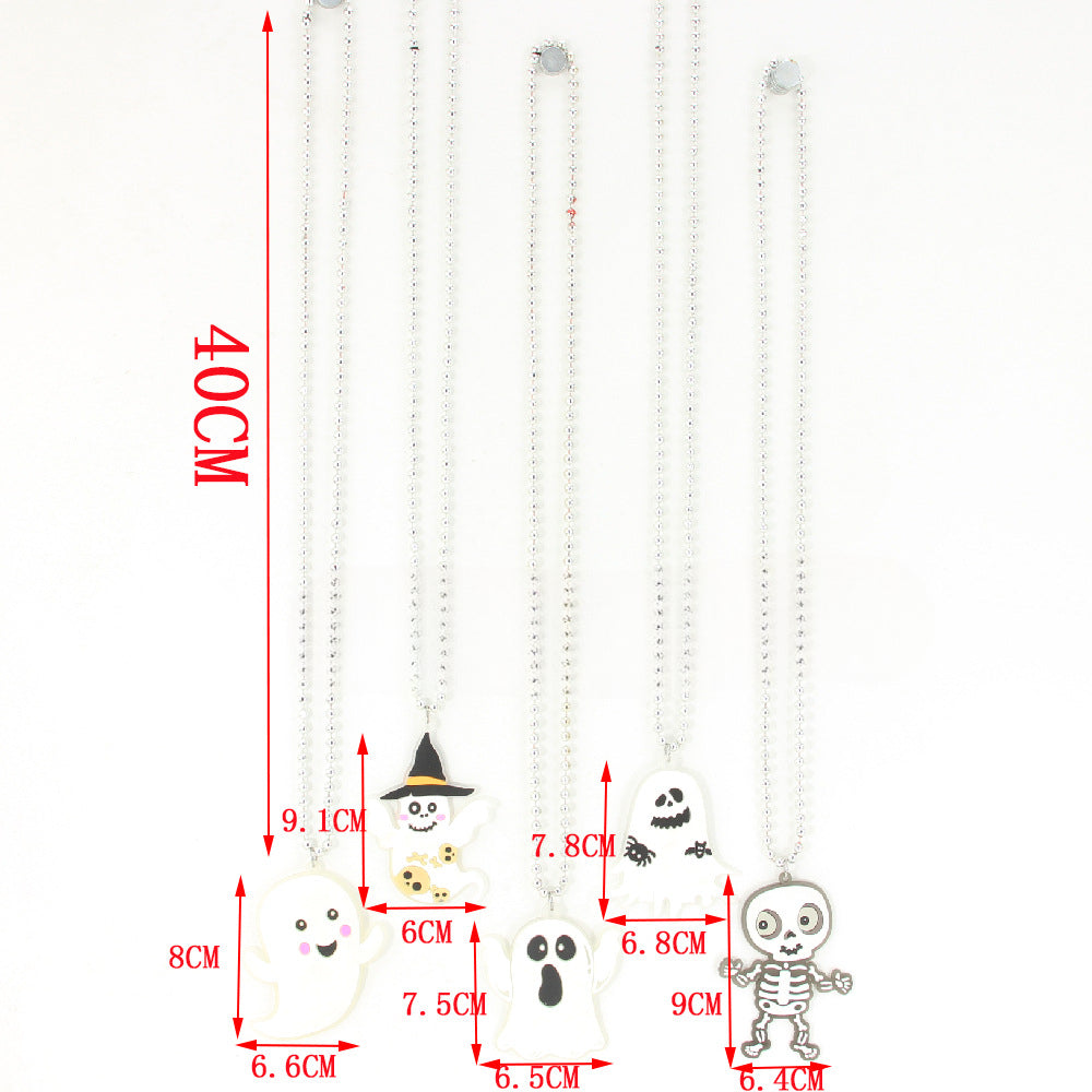 Wholesale Halloween Ghost PVC Necklaces ACC-NE-Shengh001
