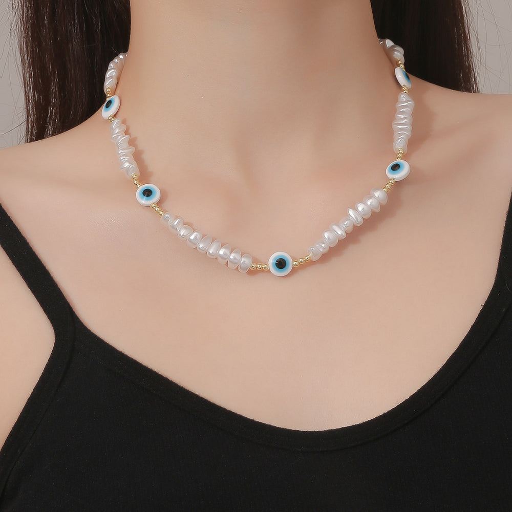 Wholesale Mother's Day Necklace Evil Eye Pendant Multilayer Necklace ACC-NE-ManYi019