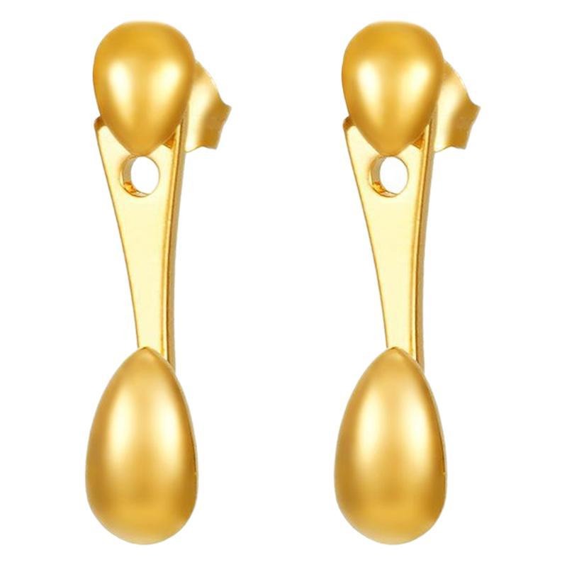 Wholesale Bean Drop Stainless Steel Earrings ACC-ES-MuShan066