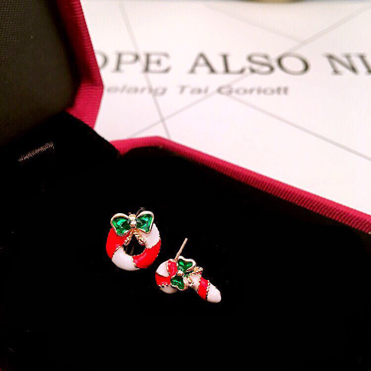 Wholesale Christmas Elk Christmas Tree Snowman Earrings ACC-ES-MDD058