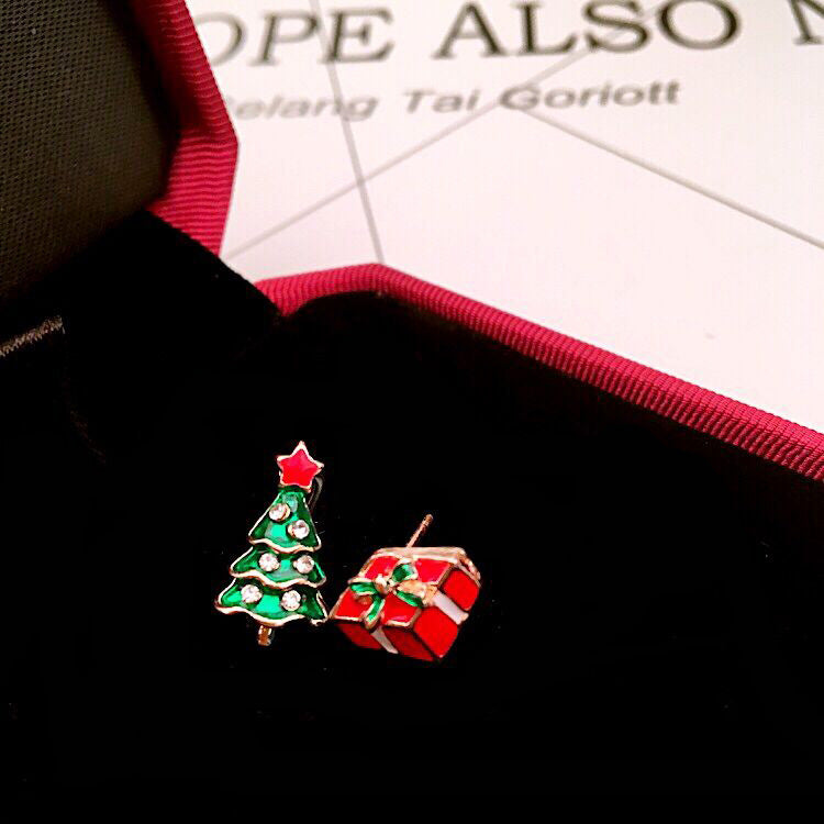 Wholesale Christmas Elk Christmas Tree Snowman Earrings ACC-ES-MDD058