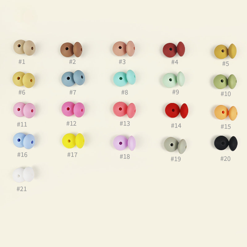 Wholesale 100pcs Abacus Beads 12mm Silicone Flat Beads DIY for Beadable ACC-BDS-JIaHao002