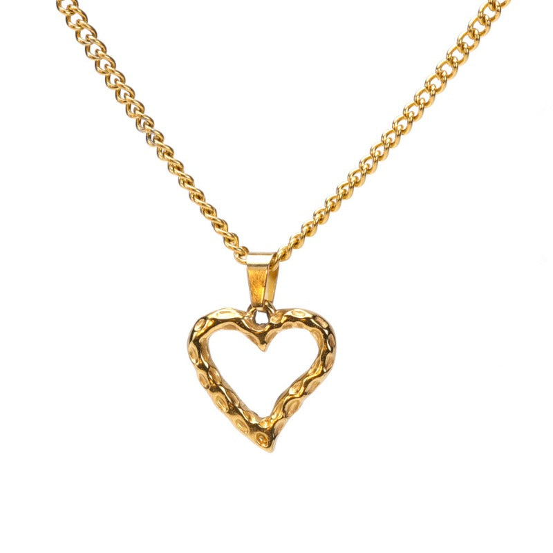 Wholesale Titanium Steel Love Heart Devil Eye Cross Necklace ACC-NE-FeiLing012