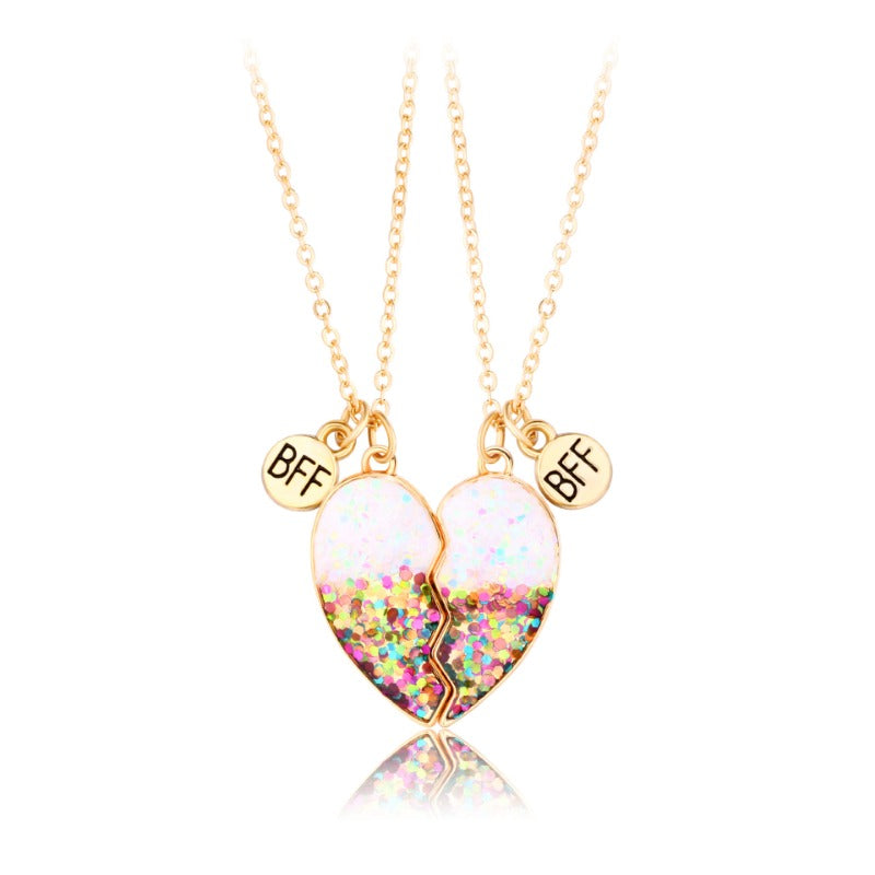 Wholesale Oil Drop Love Magnet Necklace Set ACC-NE-Hanp006