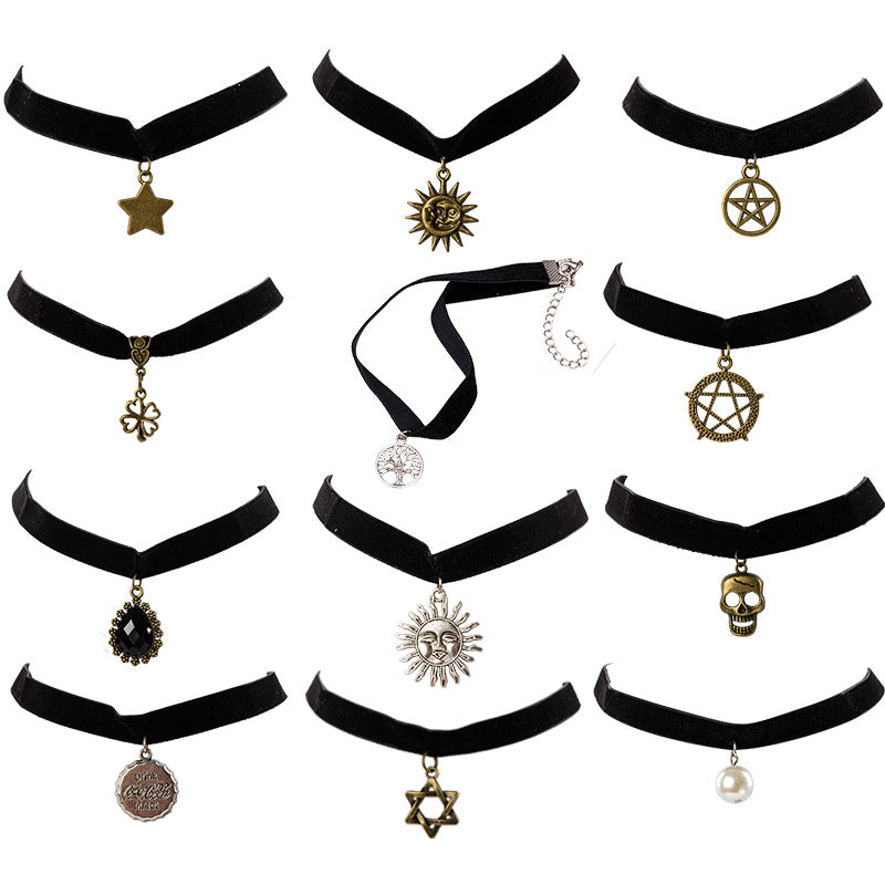 Wholesale  Vintage Velvet Lace Necklace