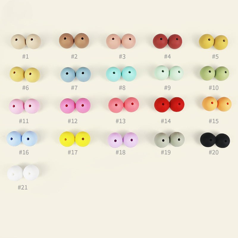 Wholesale 100pcs 15mm Silicone Ball DIY for Beadable ACC-BDS-JIaHao004