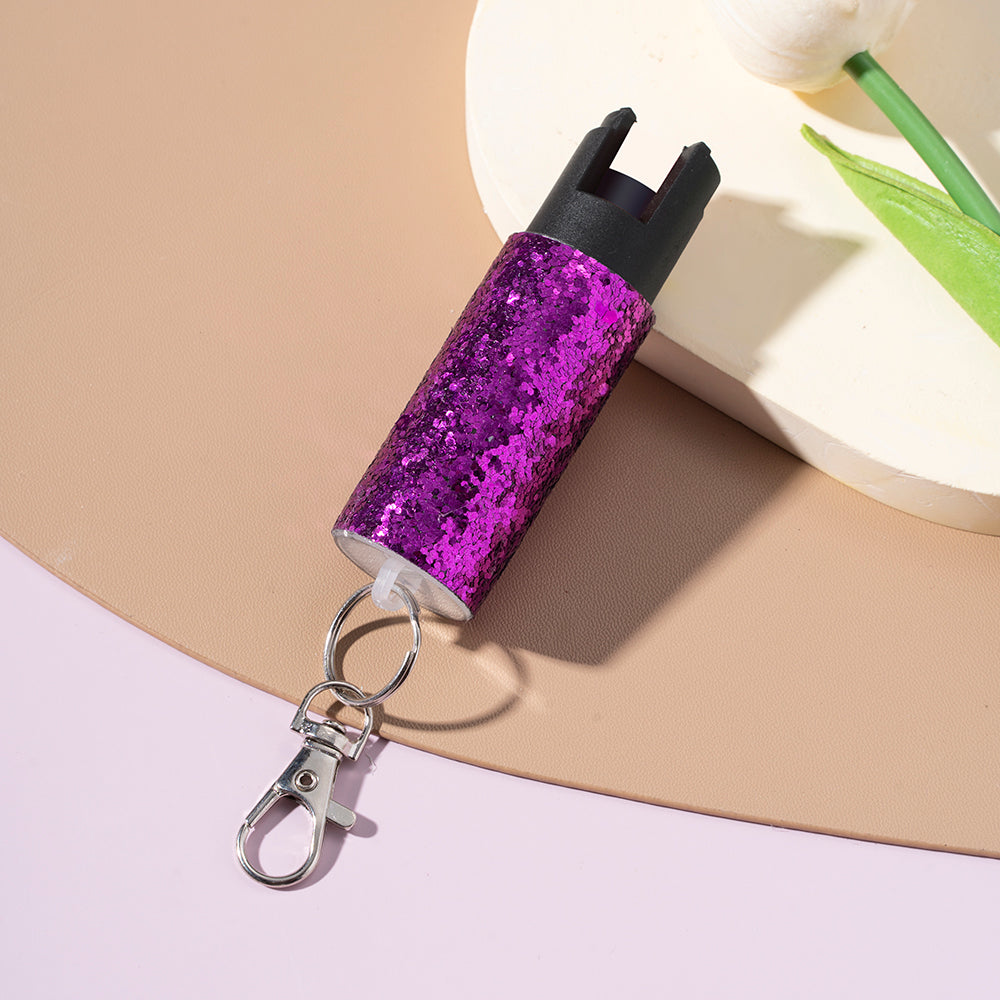 Wholesale Portable Push-on Glitter Sequin Keychains ACC-KC-ZhiYa061