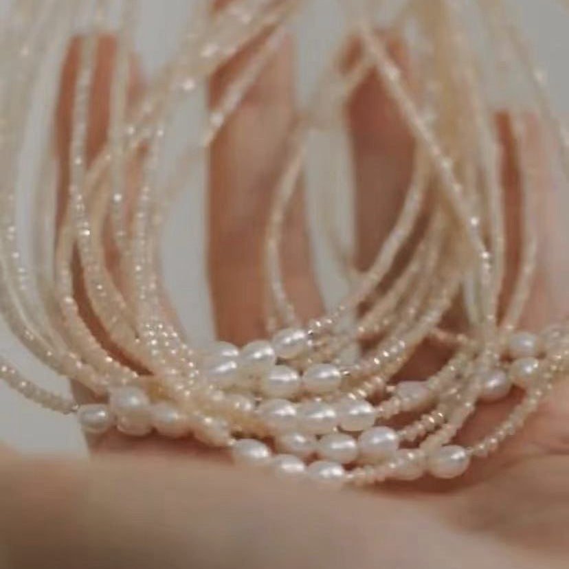 Wholesale Natural Baroque Pearl Necklace Fine Natural Stone Eye Shell Versatile Clavicle Chain Choker Necklace Stainless Steel Necklace ACC-NE-Yazhi001